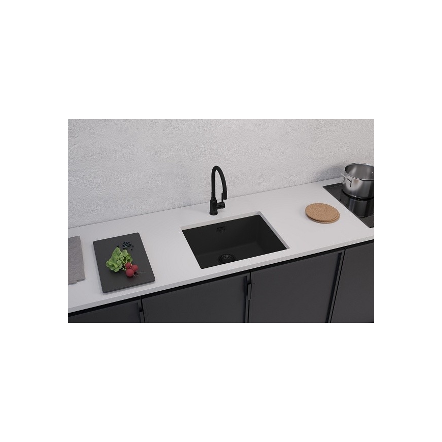 ALVEUS 1150057 - Virtuves izlietne OMNI 55x45 cm granīts/melna