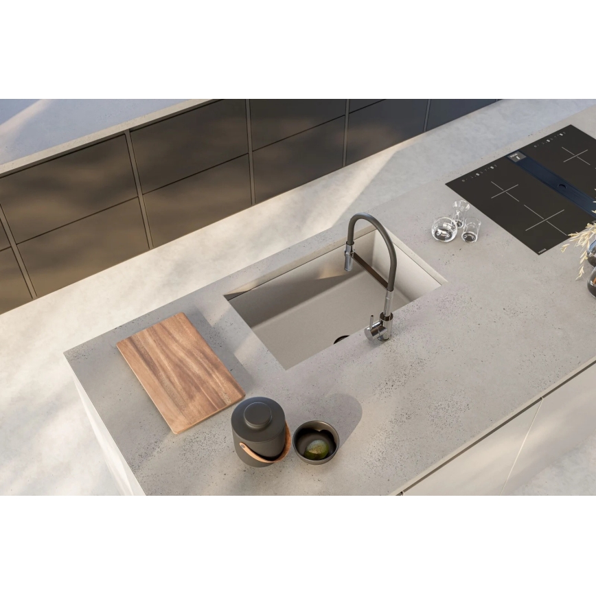 ALVEUS 1150058 - Virtuves izlietne OMNI 75x45 cm granīts/balta