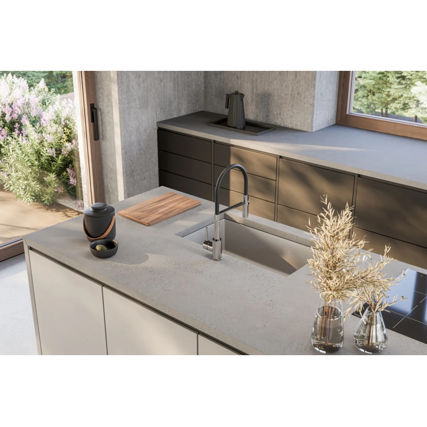ALVEUS 1150058 - Virtuves izlietne OMNI 75x45 cm granīts/balta