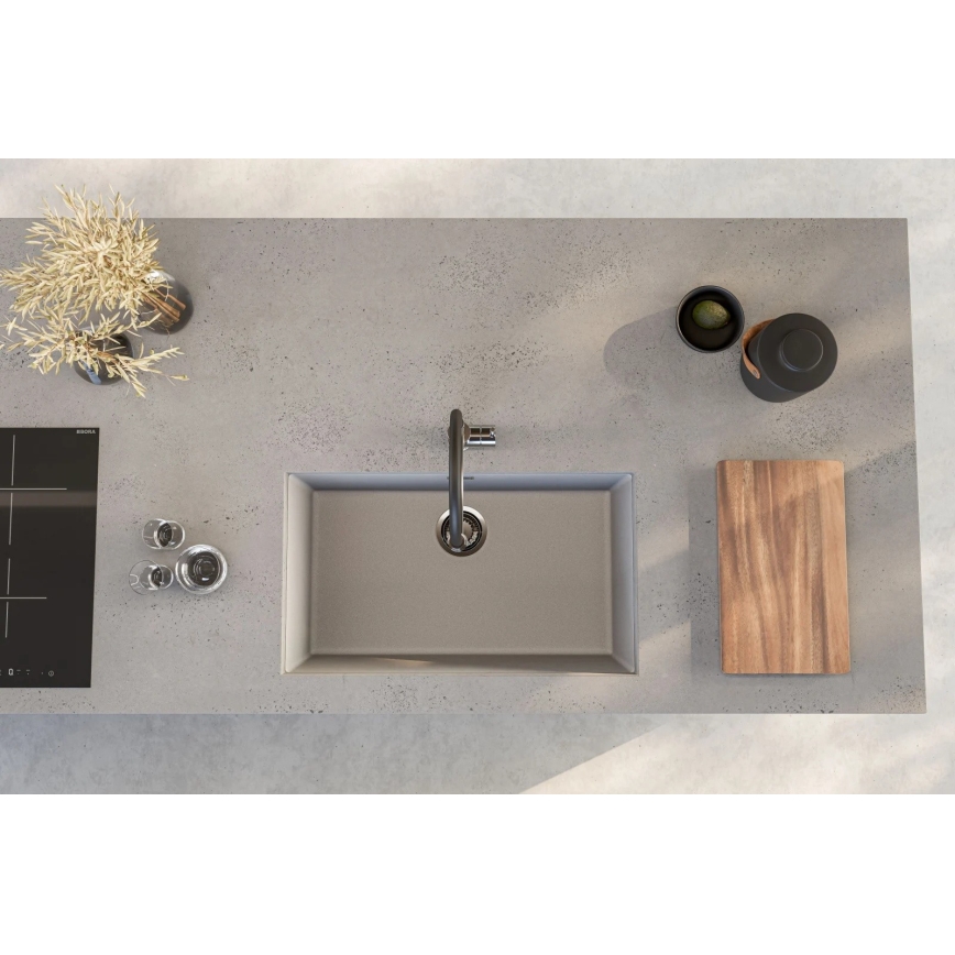 ALVEUS 1150058 - Virtuves izlietne OMNI 75x45 cm granīts/balta