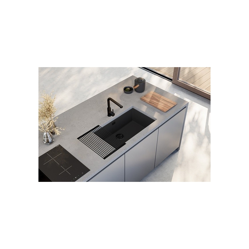 ALVEUS 1150064 - Virtuves izlietne OMNI 75x45 cm granīta/melna