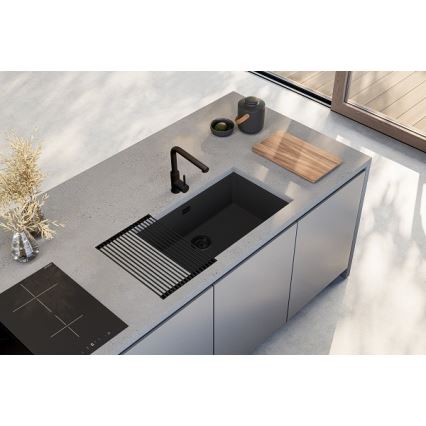 ALVEUS 1150064 - Virtuves izlietne OMNI 75x45 cm granīts/melna
