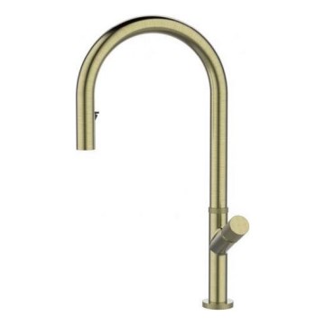 ALVEUS 1150776 - Izlietnes krāns SWAN 44,9 cm nerūsējošs tērauds/zelta