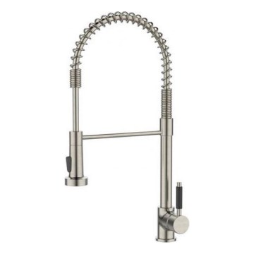 ALVEUS 1150886 - Izlietnes krāns ar lokanu statīvu ar smidzinātāju URBAN 47,1 cm nerūsējošs tērauds