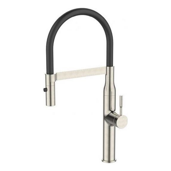 ALVEUS 1150892 - Izlietnes krāns ar lokanu statīvu ar smidzinātāju MIRAGE 49,5 cm satīna