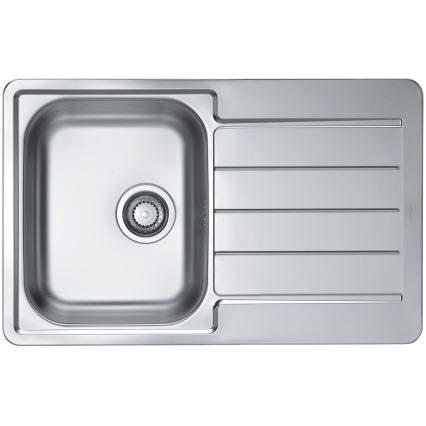 ALVEUS SET0026 - Virtuvinis kriauklė LINE 79x50 cm + kriauklės maišytuvas TONIA 29,5 cm satin/šķidumā hroms