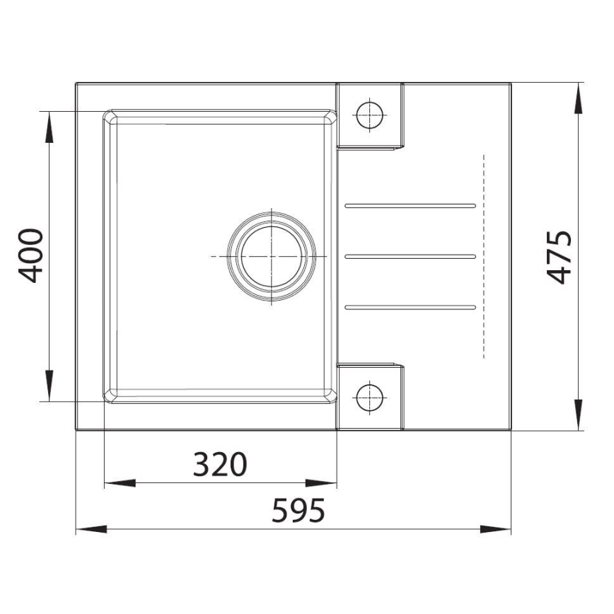 ALVEUS SETA23236 - Virtuves izlietne ROCK 59,5x47,5 cm + izlietnes jaucējkrāns ar elastīgu rokturi MINTAS 34 cm granīts/matēts melns