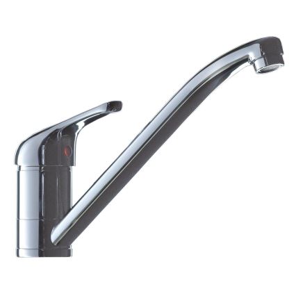 ALVEUS SETA259 - BASIC virtuves izlietne 78x43,5 cm + RIVIERA izlietnes jaucējkrāns 14,8 cm, matēts/spīdīgs hroms