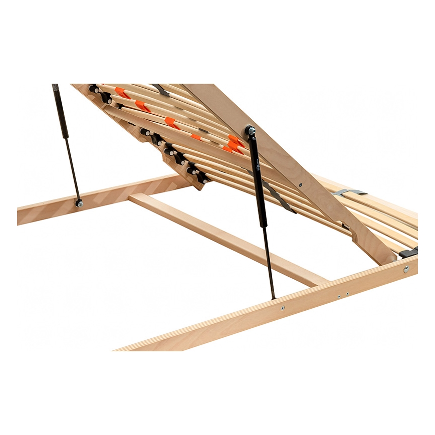 Ambiamo - Elastīga redeļu gultas pamatne ar regulējamu slīpumu no kājām LOEN 200x90 cm