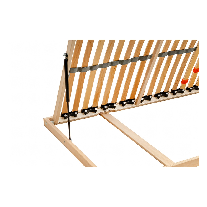 Ambiamo - Elastīga redeļu gultas pamatne ar sānu regulējamu noliekumu ODENSE 200x90 cm pa kreisi