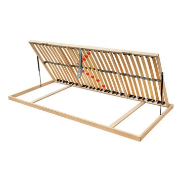 Ambiamo - Elastīga redeļu gultas pamatne ar sānu regulējamu noliekumu ODENSE 200x90 cm pa labi