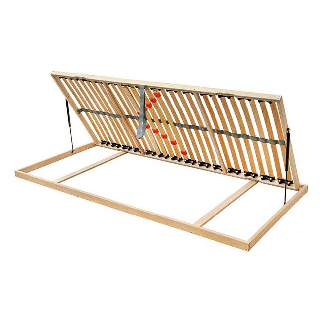 Ambiamo - Elastīga redeļu gultas pamatne ar sānu regulējamu noliekumu ODENSE 200x90 cm pa labi