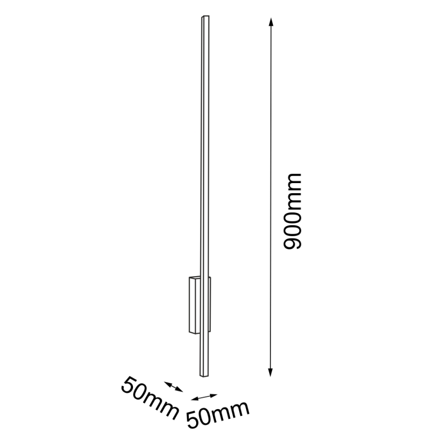 Amplex - LED Sienas gaismeklis LED/3,8W/230V zelta/melns