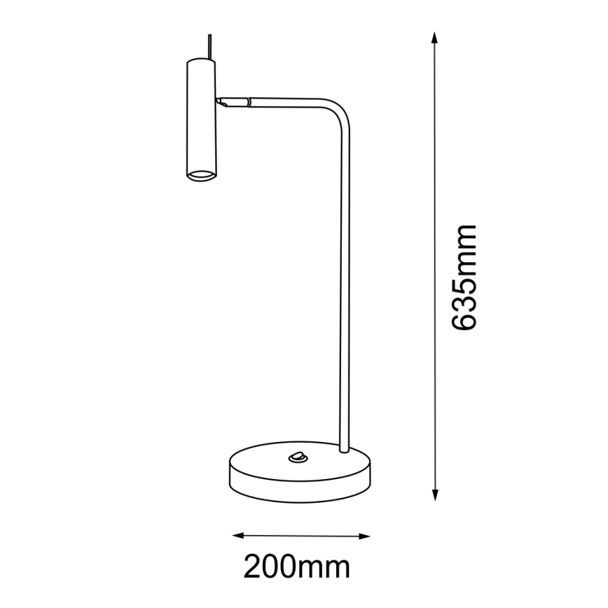Amplex - Galda lampa 1xGU10/15W/230V balta