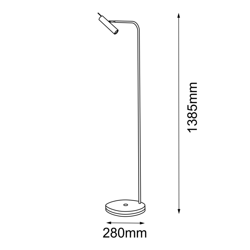 Amplex - Grīdas lampa 1xGU10/15W/230V