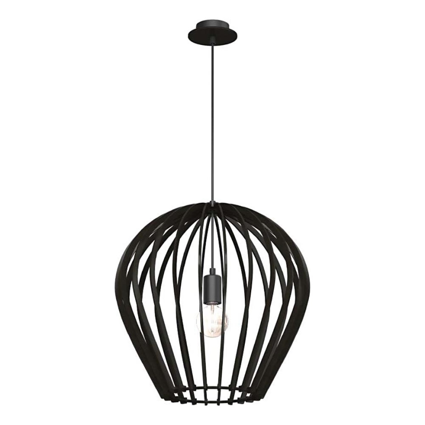 Amplex - Pakaramā lampa ar trosi 1xE27/20W/230V melna