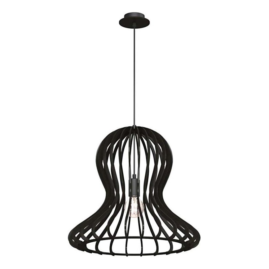 Amplex - Pakaramais lukturis uz vada 1xE27/20W/230V melns