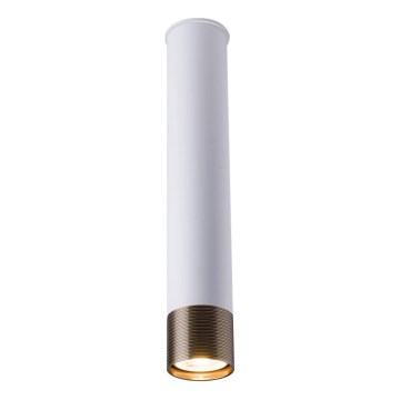 Amplex - Virziena gaismeklis 1xGU10/10W/230V balts/zelts
