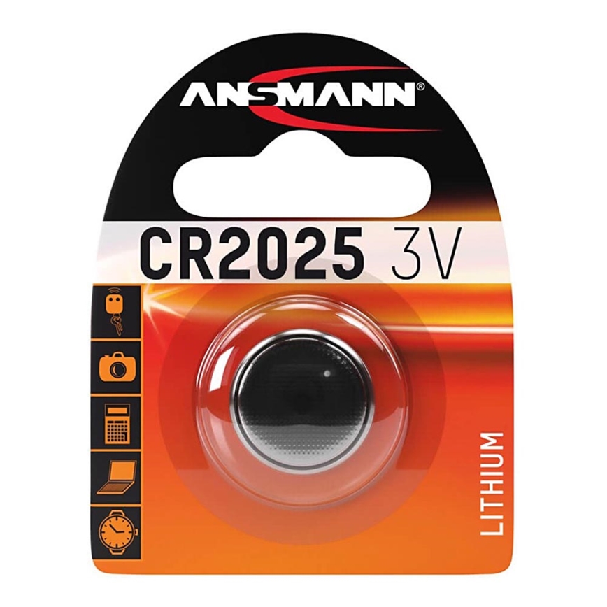 Ansmann 04673 - CR 2025 - Pogas tipa litija baterija 3V