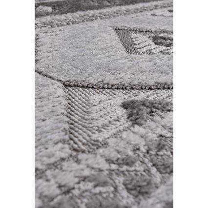 Apaļš āra paklājs CHIARA 120 cm pelēks