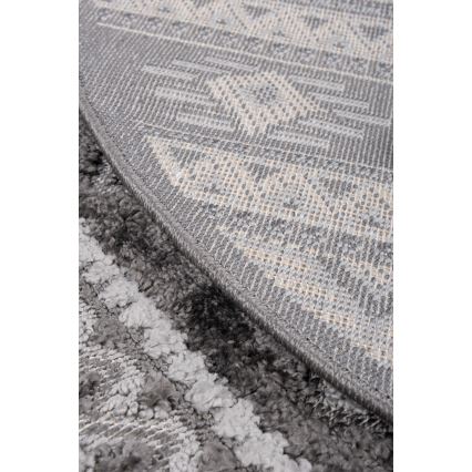 Apaļš āra paklājs CHIARA 120 cm pelēks