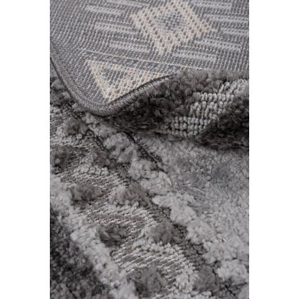 Apaļš āra paklājs CHIARA 120 cm pelēks