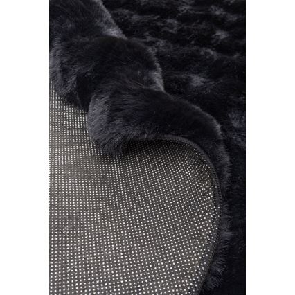 Apaļš paklājs RABBIT BUBBLE 160 cm melns