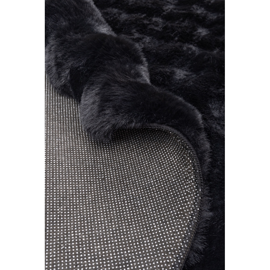 Apaļš paklājs RABBIT BUBBLE 160 cm melns