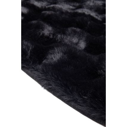 Apaļš paklājs RABBIT BUBBLE 160 cm melns