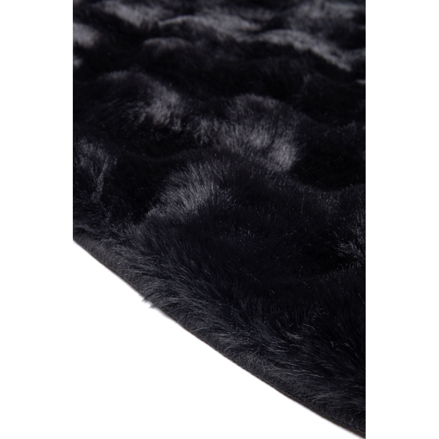 Apaļš paklājs RABBIT BUBBLE 160 cm melns
