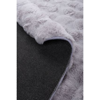 Apaļš paklājs RABBIT BUBBLE 160 cm pelēks
