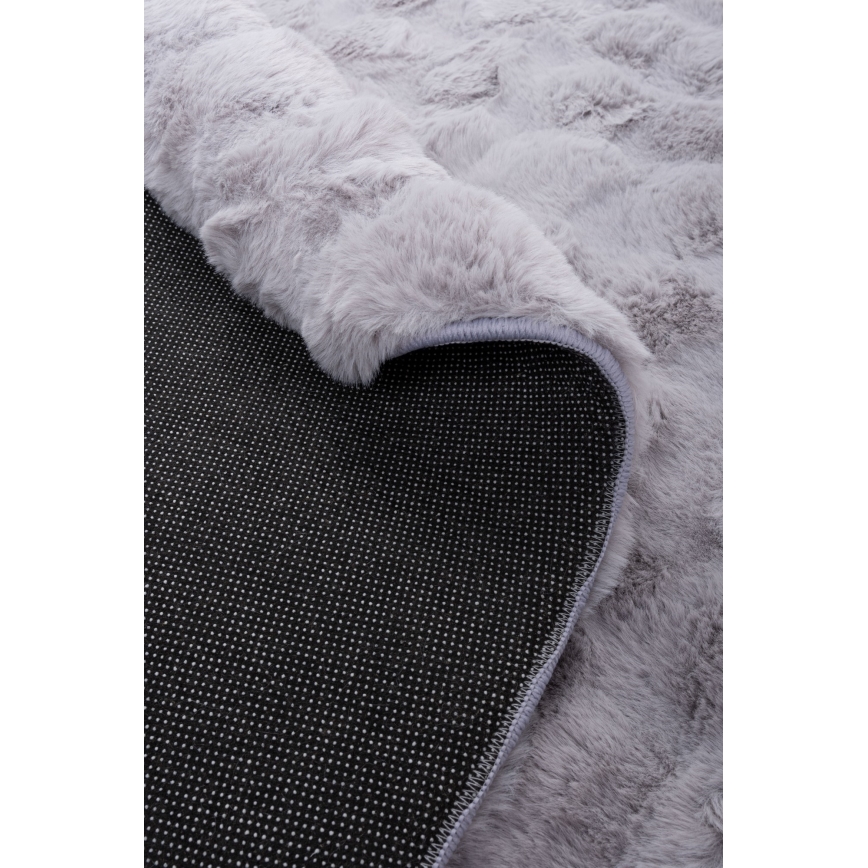 Apaļš paklājs RABBIT BUBBLE 160 cm pelēks