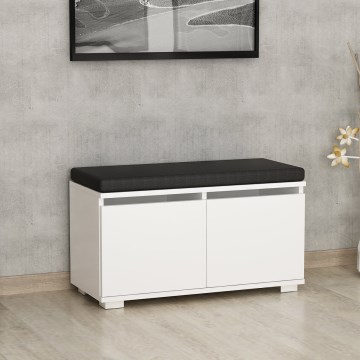 Apavu skapis DRAGO 42x80 cm balta/melna