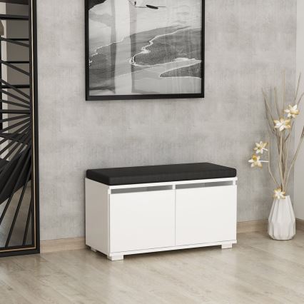Apavu skapis DRAGO 42x80 cm balta/melna