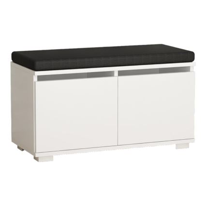 Apavu skapis DRAGO 42x80 cm balta/melna