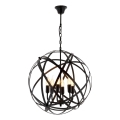 Apgaismojums piekārti IRONBALL 6xE27/40W/230V melns