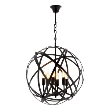 Apgaismojums piekārti IRONBALL 6xE27/40W/230V melns