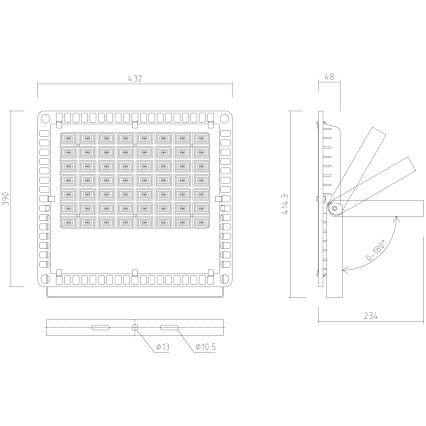 APLED - Āra LED prožektors PRO LED/200W/230V IP66 20000lm 6000K