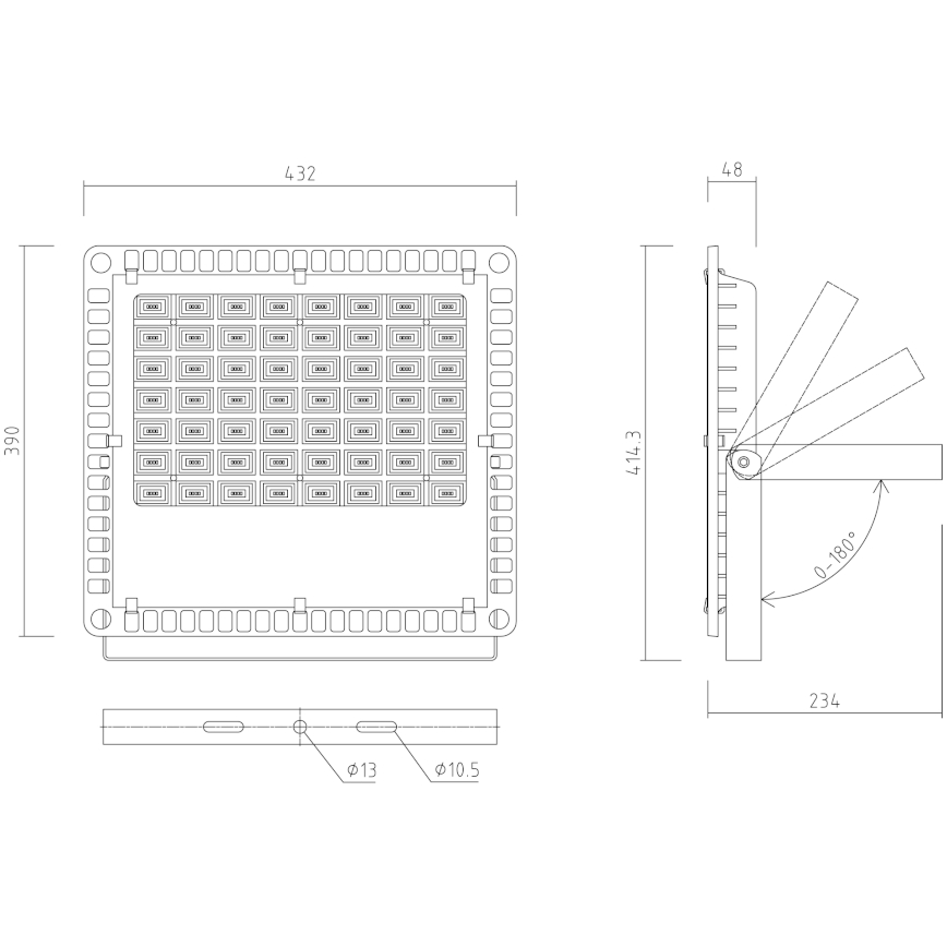 APLED - Āra LED prožektors PRO LED/200W/230V IP66 20000lm 6000K