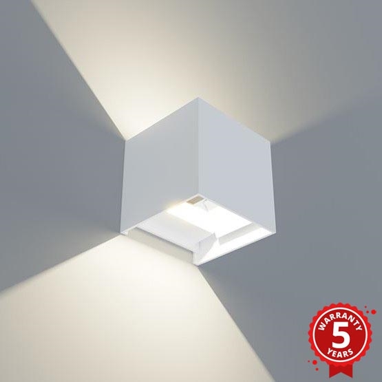 APLED - LED Āra sienas gaismeklis CUBE 2xLED/3W/230V IP65