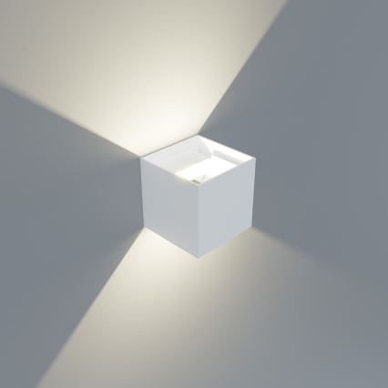 APLED - LED Āra sienas gaismeklis CUBE 2xLED/3W/230V IP65