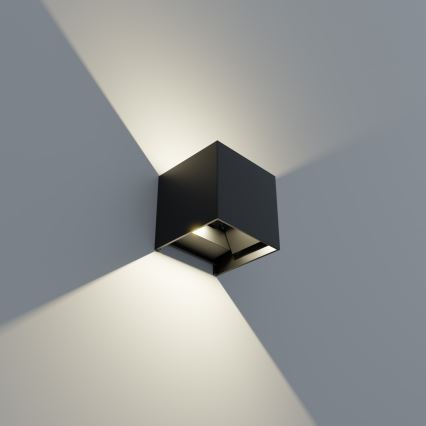 APLED - LED Āra sienas lampa CUBE 2xLED/3W/230V IP65