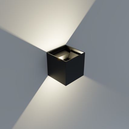 APLED - LED Āra sienas lampa CUBE 2xLED/3W/230V IP65