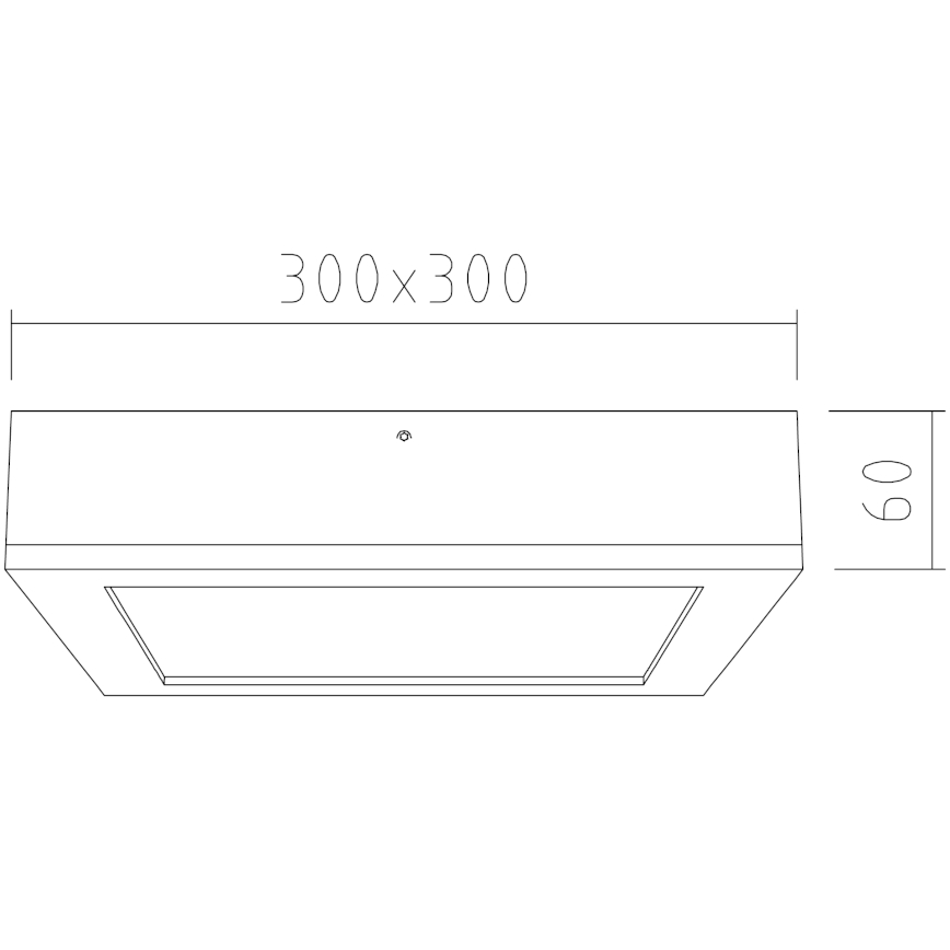 APLED - LED Griestu gaismeklis QUADRA LED/24W/230V ozolkoks