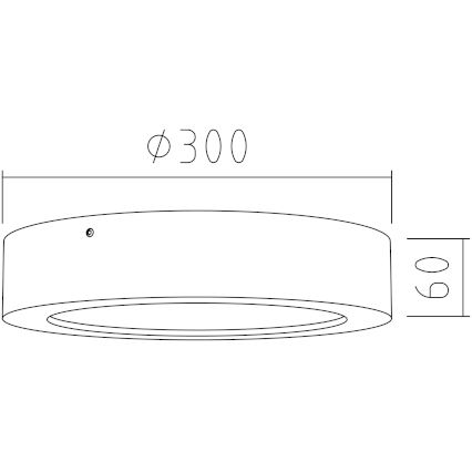 APLED - LED Griestu gaismeklis RONDO LED/24W/230V d. 30 cm ozolkoks