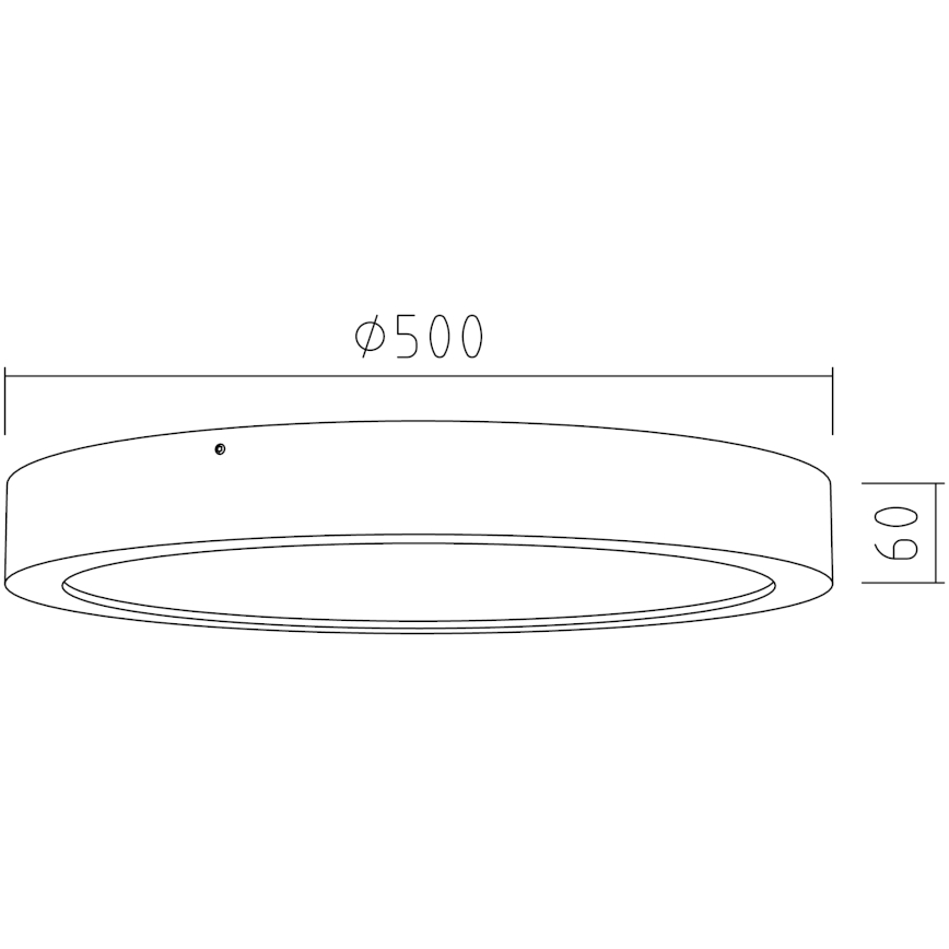 APLED - LED Griestu gaismeklis RONDO LED/48W/230V d. 50 cm ozolkoks