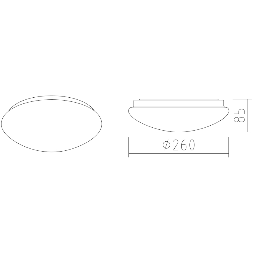 APLED - LED Griestu lampa LENS P TRICOLOR LED/12W/230V IP41 2700 - 6500K 825lm