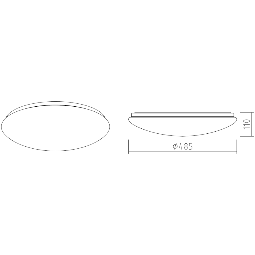 APLED - LED Griestu lampa LENS P TRICOLOR LED/36W/230V IP41 2700 - 6500K 2520lm