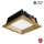 APLED - LED Iegremdējama lampa SQUARE WOODLINE LED/6W/230V 4000K 12x12 cm ozols masīvkoks