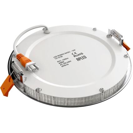 APLED - LED Iegremdējama vannas istabas lampa RONDO LED/12W/230V IP40 d. 17 cm matēts hroms